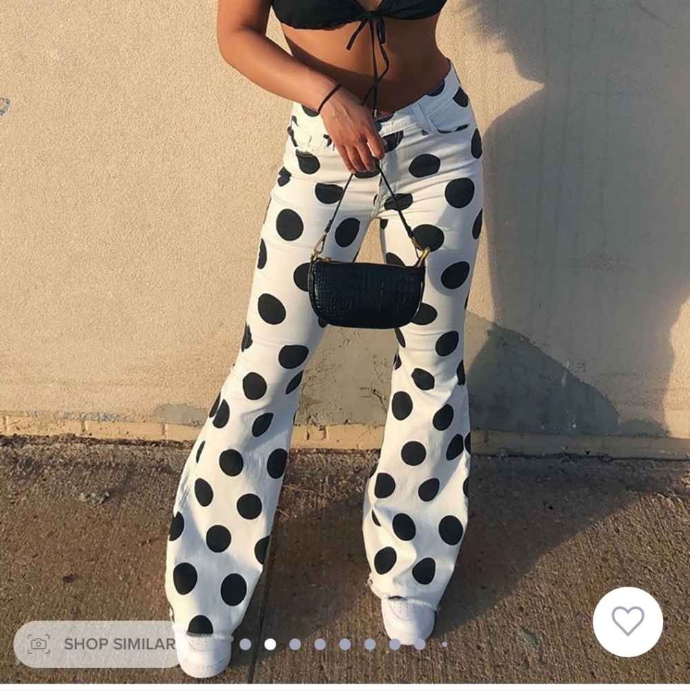 Cute Polka-dot Bell Bottoms